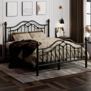 Modern Iron Platform Bed Frame.