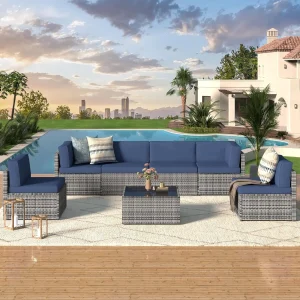 Outdoor Sectional Furniture Conversation Set